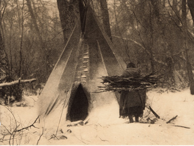 WINTER – APSAROKE EDWARD CURTIS NORTH AMERICAN INDIAN PHOTO